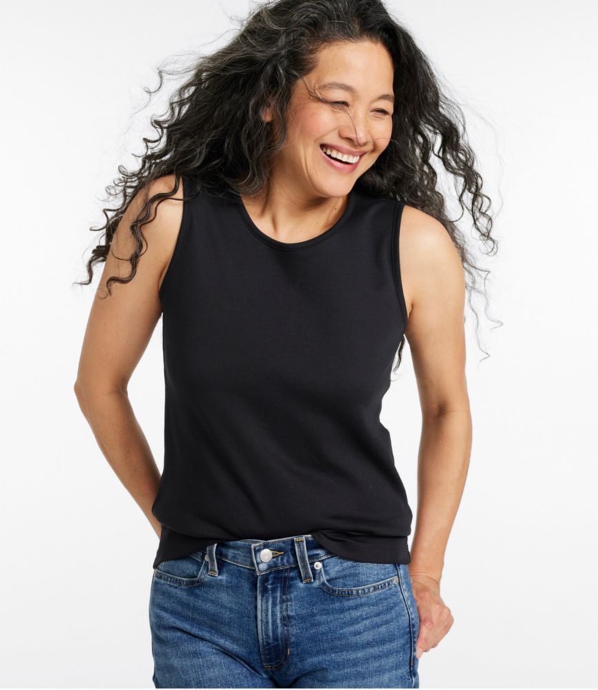 Women's Pima Cotton Tee, Shell