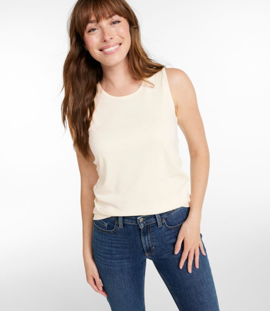 Women's Pima Cotton Tee, Shell