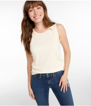 Women's Pima Cotton Tee, Shell