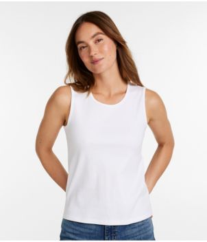 Women's Pima Cotton Tee, Shell