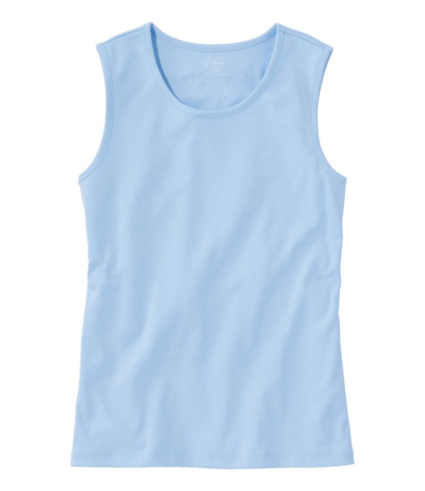 Women's Pima Cotton Tee, Shell, Lake, small image number 1