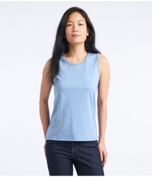 Women's Pima Cotton Tee, Shell