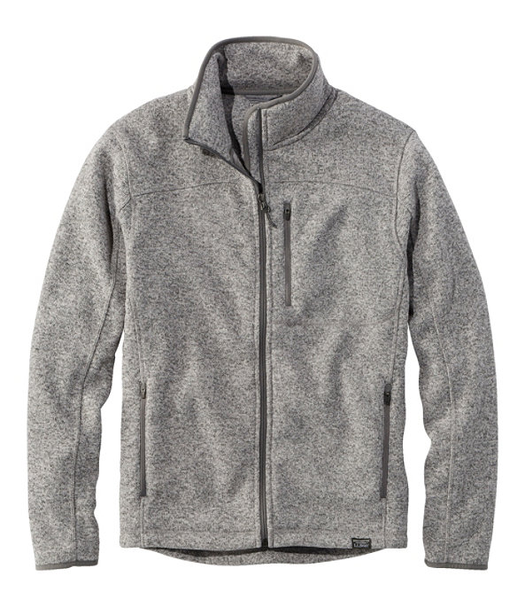 Bean's Sweater Fleece, Full-Zip Jacket, Grey Heather, large image number 0