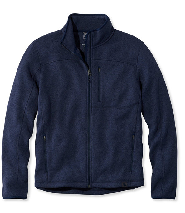 Bean's Sweater Fleece, Full-Zip Jacket, Bright Navy, large image number 0
