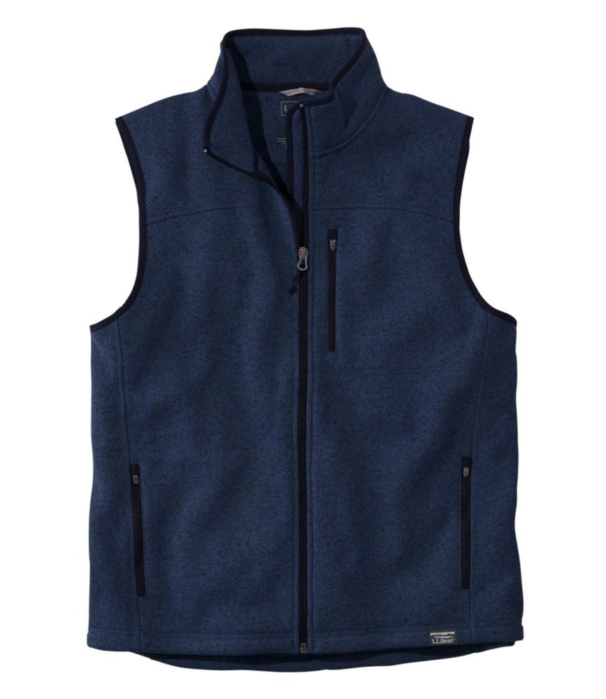Sweater Fleece Vest, Bright Navy, large image number 0