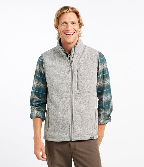 Sweater Fleece Vest, Bright Navy, large image number 1