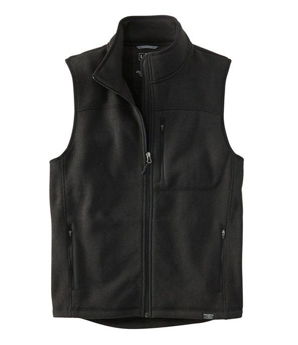 Sweater Fleece Vest, Classic Black, large image number 0