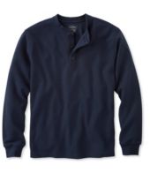 L.L.Bean Unshrinkable Mini Waffle Henley Long Sleeve