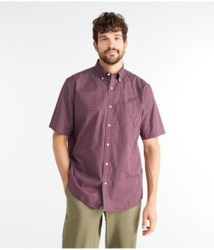 Men's Wrinkle-Free Kennebunk Sport Shirt, Traditional Fit Short-Sleeve Check