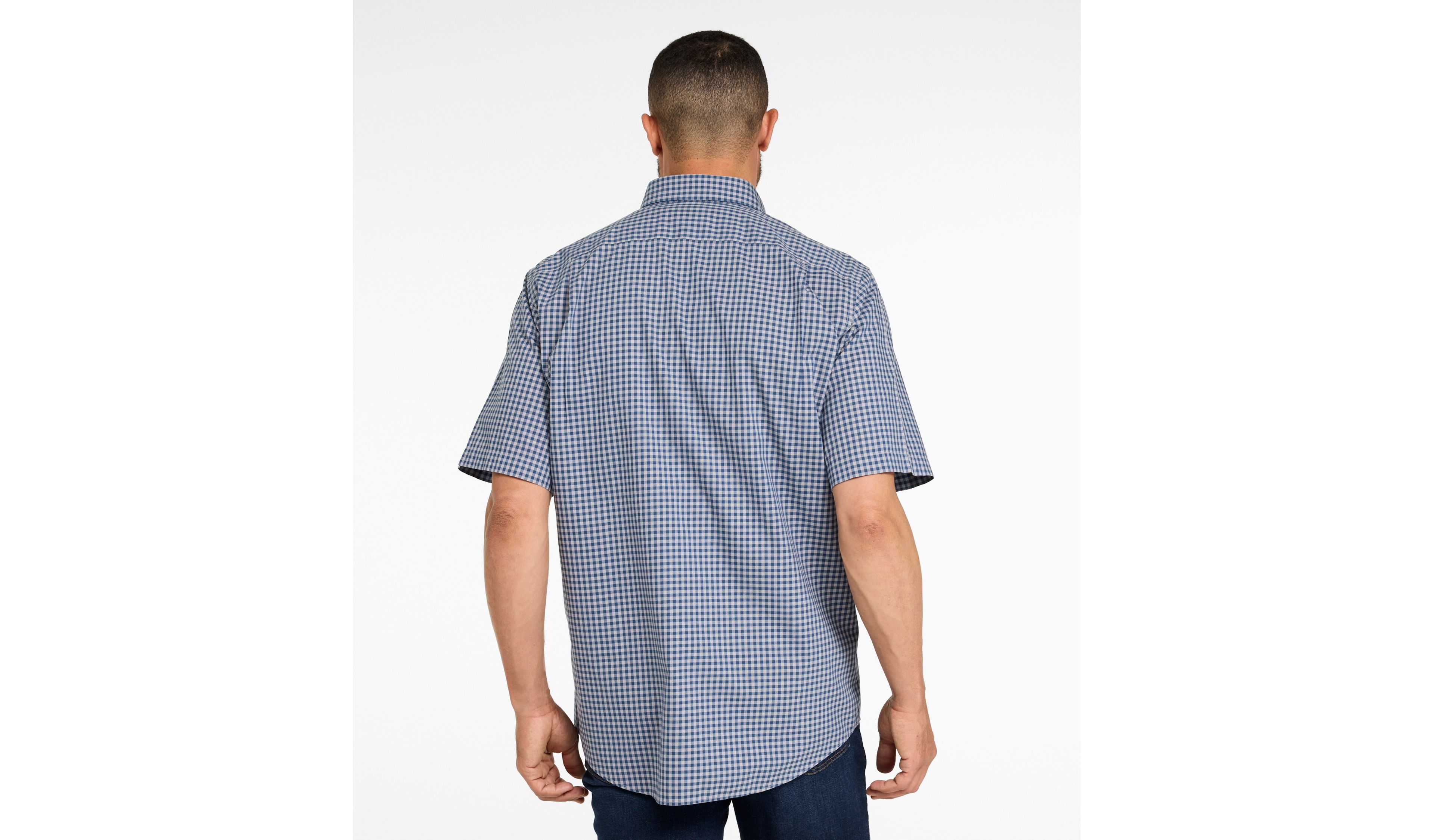 Men's Wrinkle-Free Kennebunk Sport Shirt, Traditional Fit, Short-Sleeve, Check