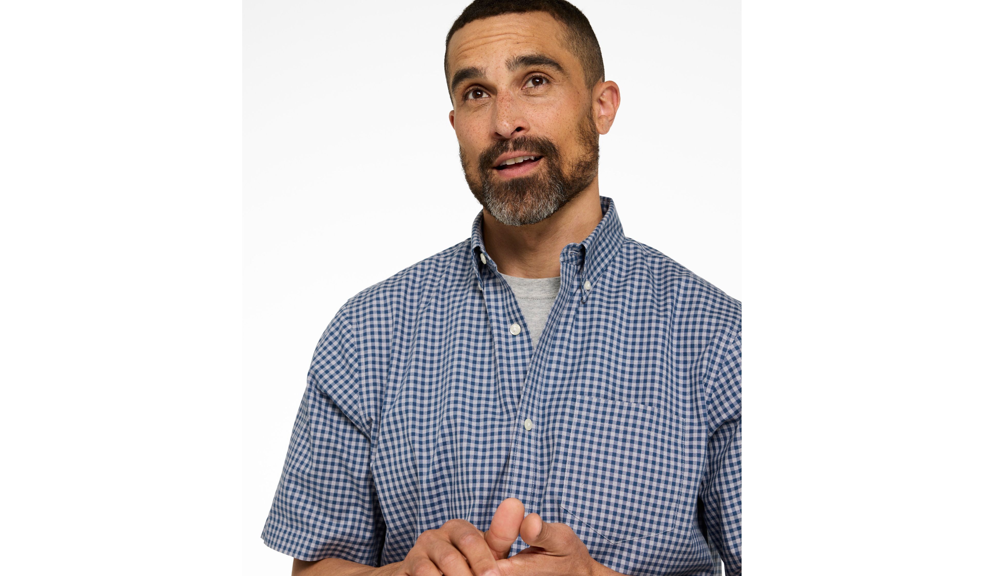 Men's Wrinkle-Free Kennebunk Sport Shirt, Traditional Fit, Short-Sleeve, Check