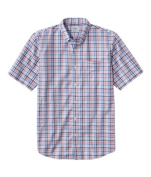 Men's Wrinkle-Free Kennebunk Sport Shirt, Traditional Fit Short-Sleeve Check