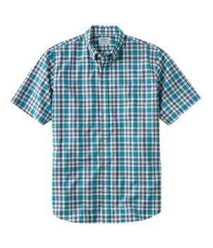 Men's Wrinkle-Free Kennebunk Sport Shirt, Traditional Fit Short-Sleeve Check