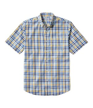 Men's Wrinkle-Free Kennebunk Sport Shirt, Traditional Fit Short-Sleeve Check