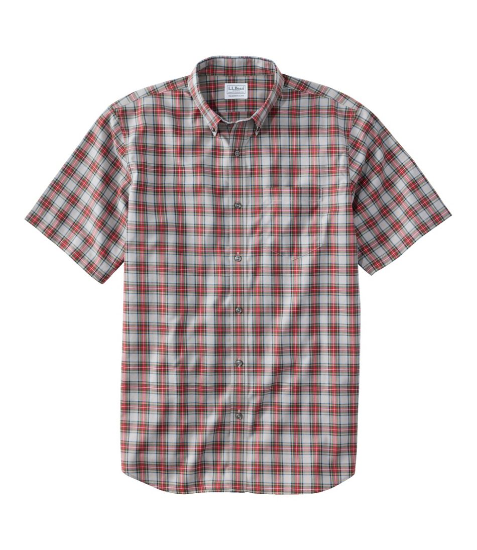 Men's Wrinkle-Free Kennebunk Sport Shirt, Traditional Fit Short-Sleeve ...
