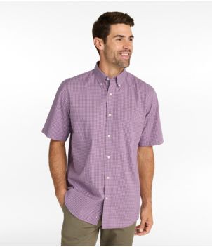 Men's Wrinkle-Free Kennebunk Sport Shirt, Traditional Fit Short-Sleeve Check
