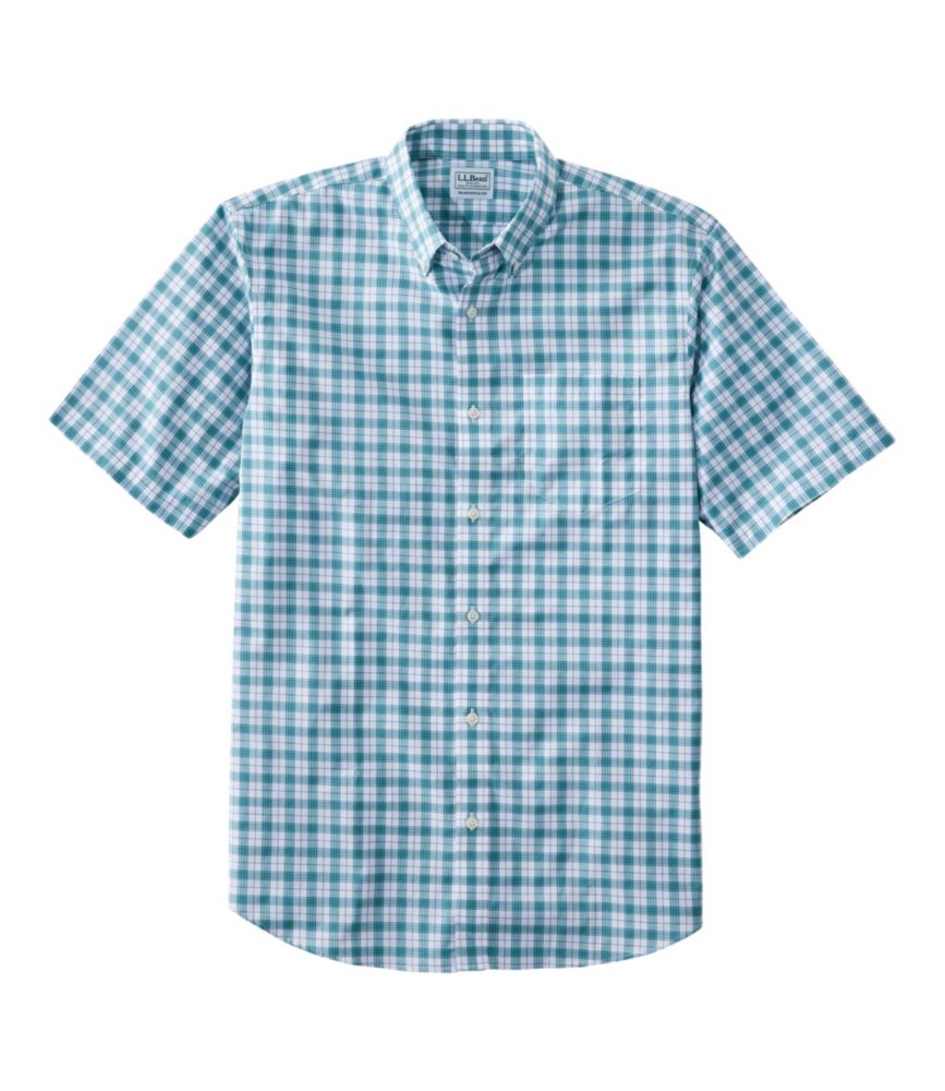 Men's Wrinkle-Free Kennebunk Sport Shirt, Traditional Fit Short-Sleeve Check