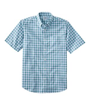 Men's Wrinkle-Free Kennebunk Sport Shirt, Traditional Fit Short-Sleeve Check
