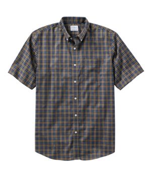 Men's Wrinkle-Free Kennebunk Sport Shirt, Traditional Fit Short-Sleeve Check