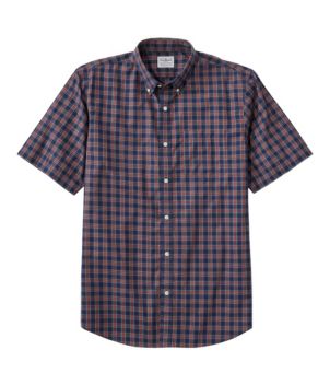 Men's Wrinkle-Free Kennebunk Sport Shirt, Traditional Fit Short-Sleeve Check