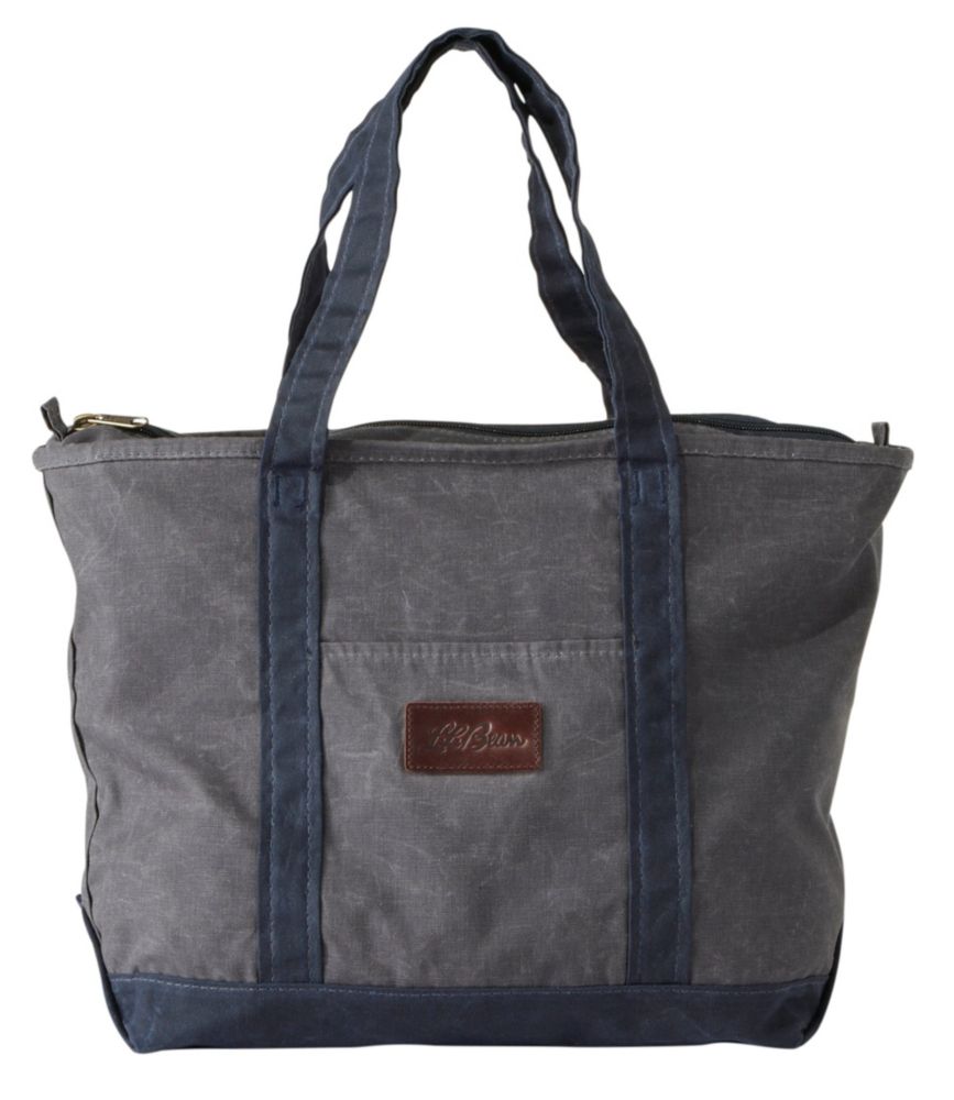 gray tote handbag