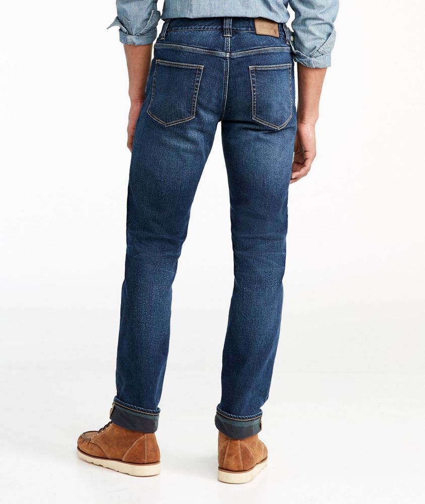 lined stretch jeans