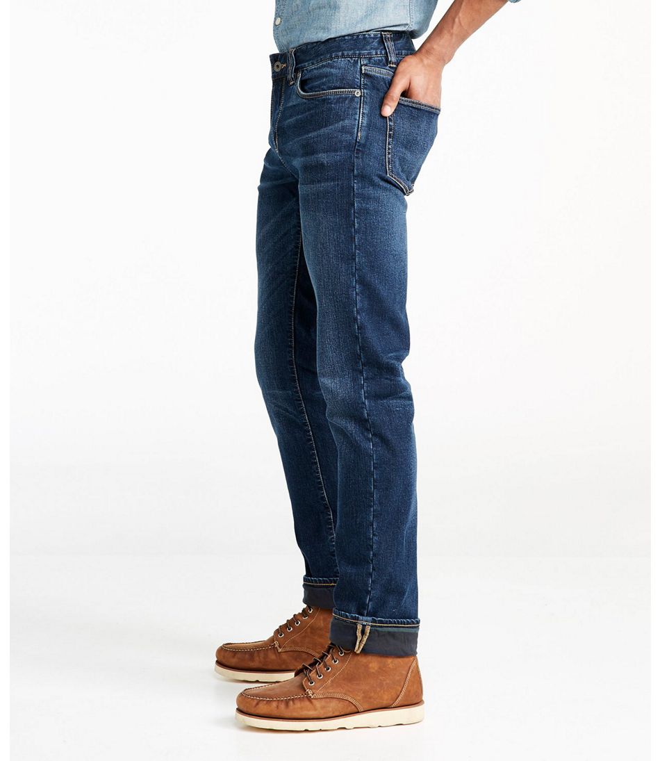 zakdoek Graag gedaan shit Men's Signature Five-Pocket Jeans with Stretch, Slim Straight Lined | Pants  & Jeans at L.L.Bean