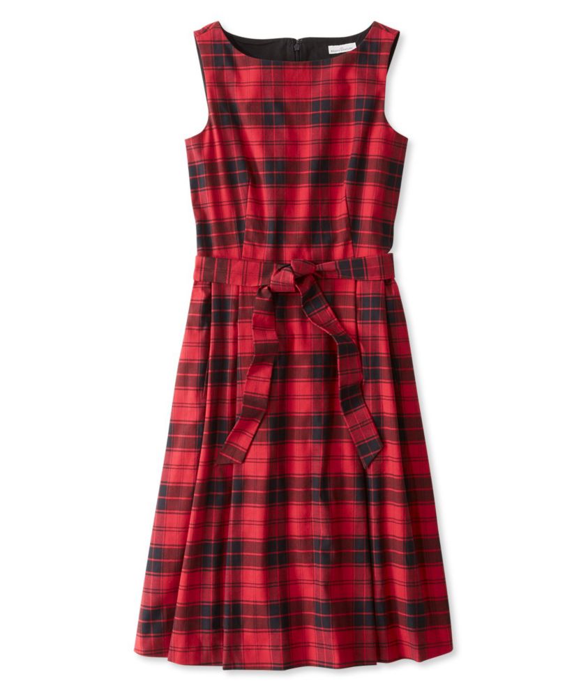 womens red flannel dress