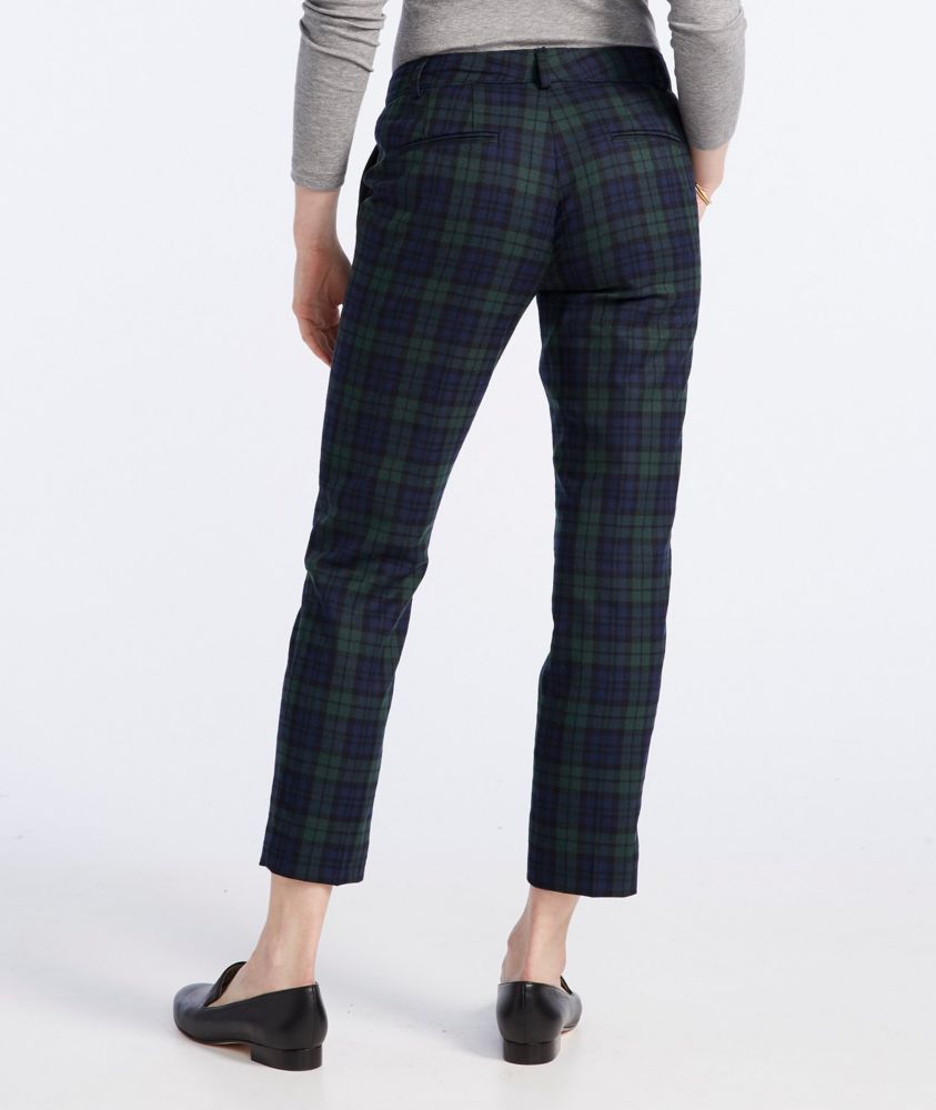 checkered wool pants