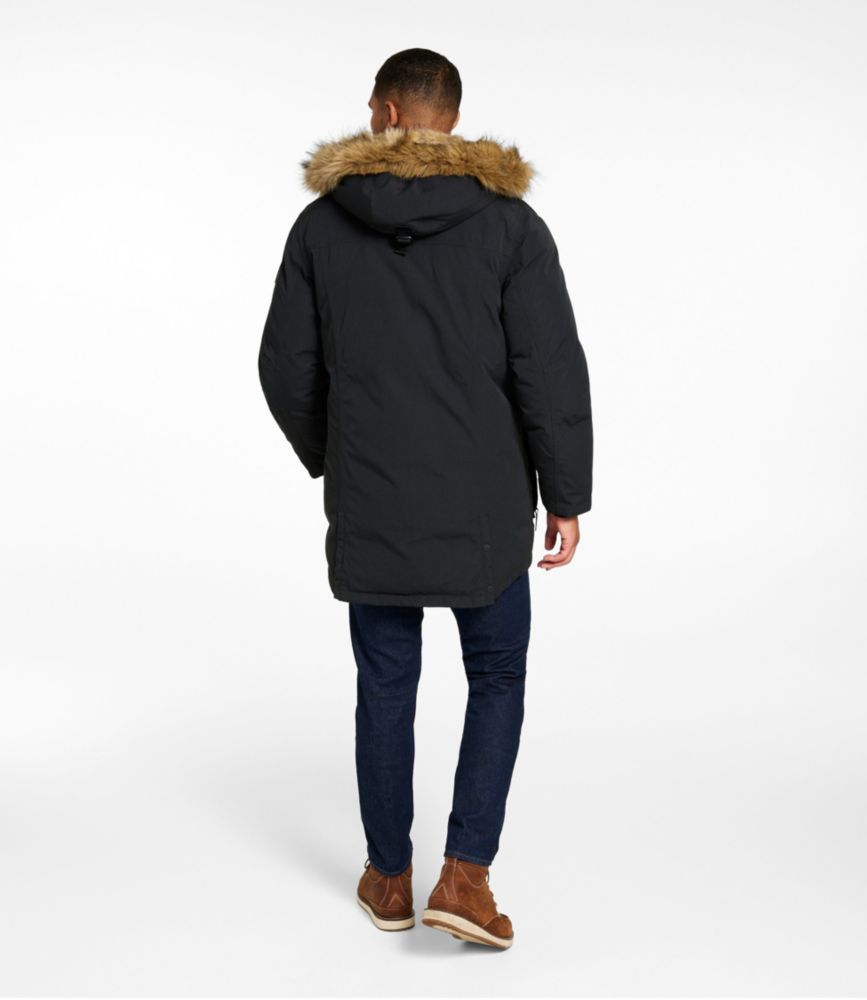 mens parka coats without fur hood