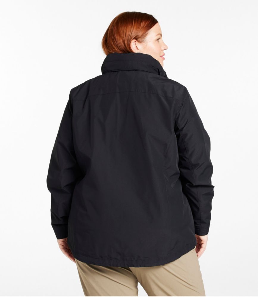 Women's L.L.Bean Sweater Fleece 3-in-1 Jacket, Rust Orange/Dark Russet, small image number 3