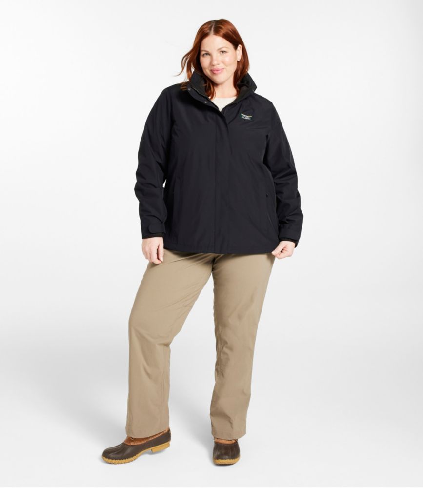 Women's L.L.Bean Sweater Fleece 3-in-1 Jacket, Rust Orange/Dark Russet, small image number 4