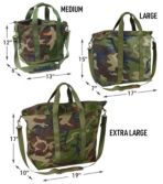 Zip Hunter's Tote Bag With Strap, Camo