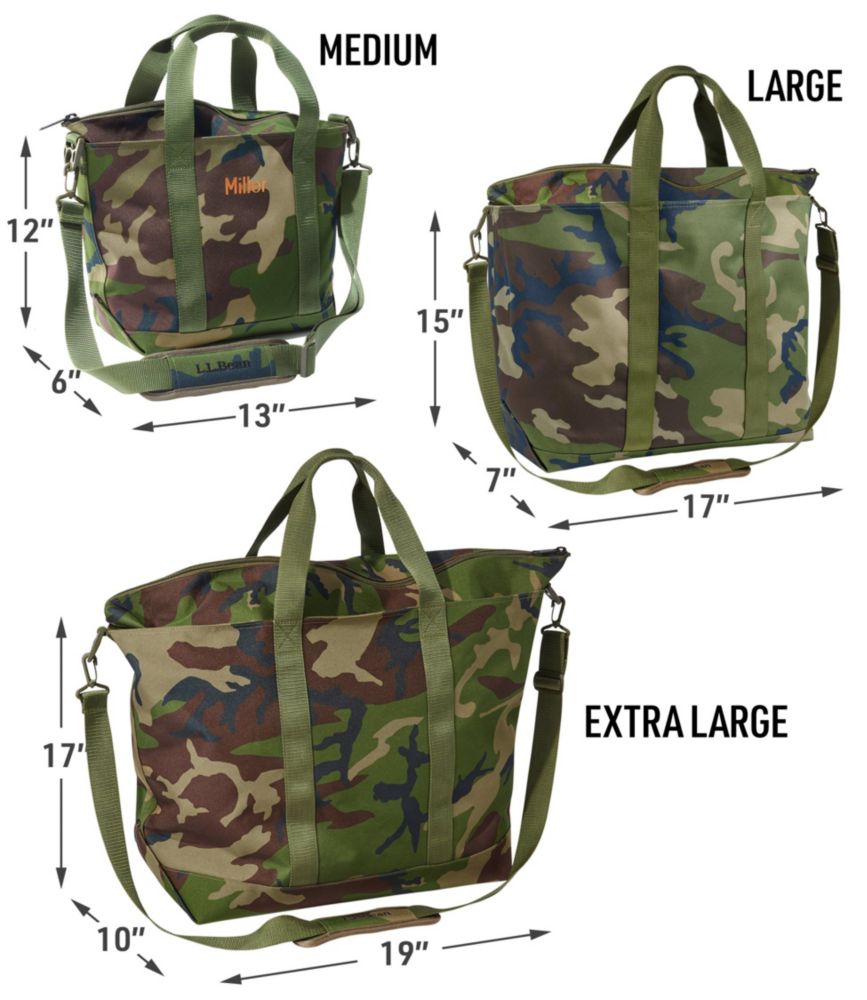 Zip Hunter's Tote Bag With Strap, Camo, Camouflage, small image number 7