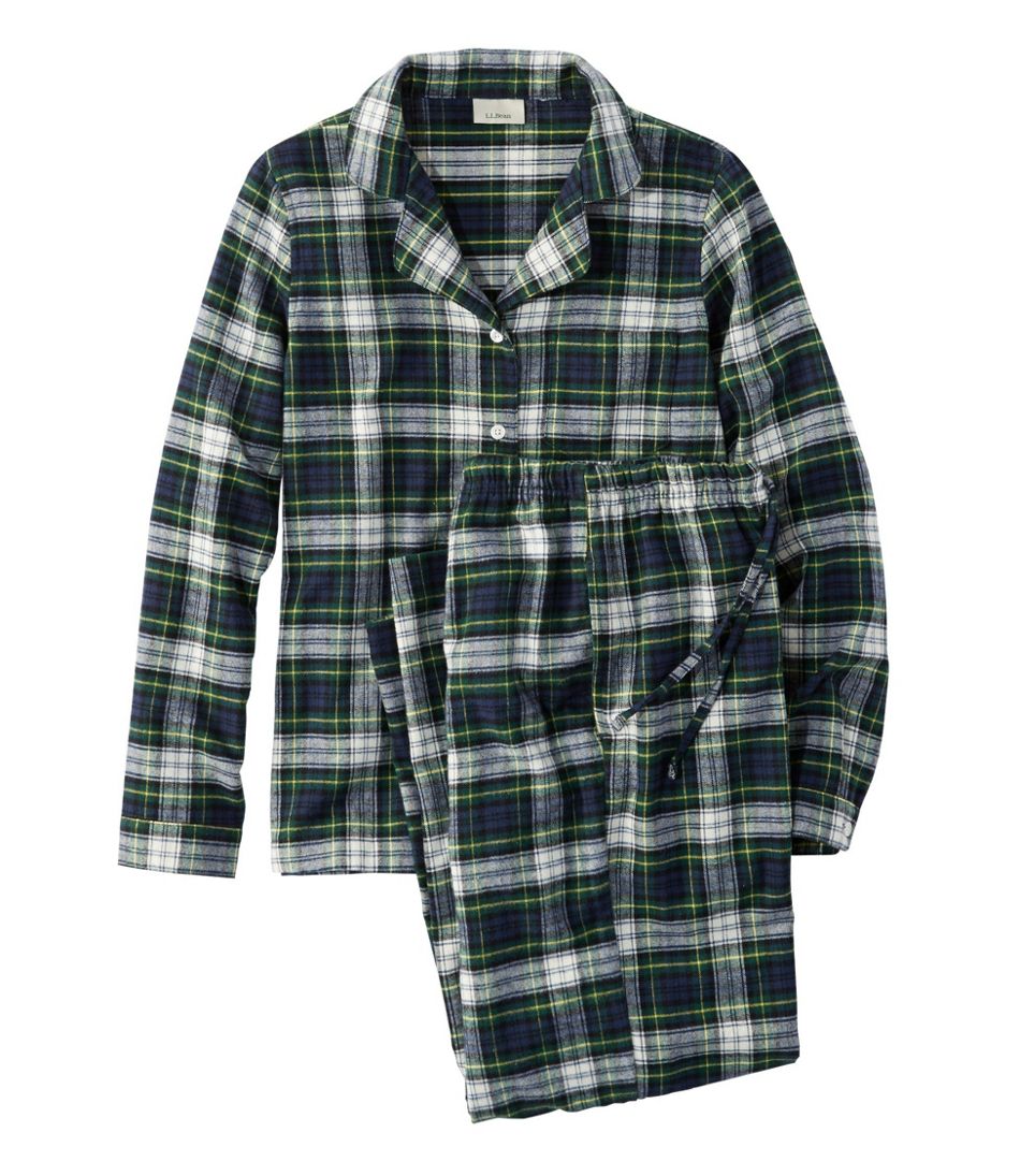 Tekla Cotton Flannel Pyjama Shirt in Black Womens Clothing Nightwear and sleepwear Pyjamas 