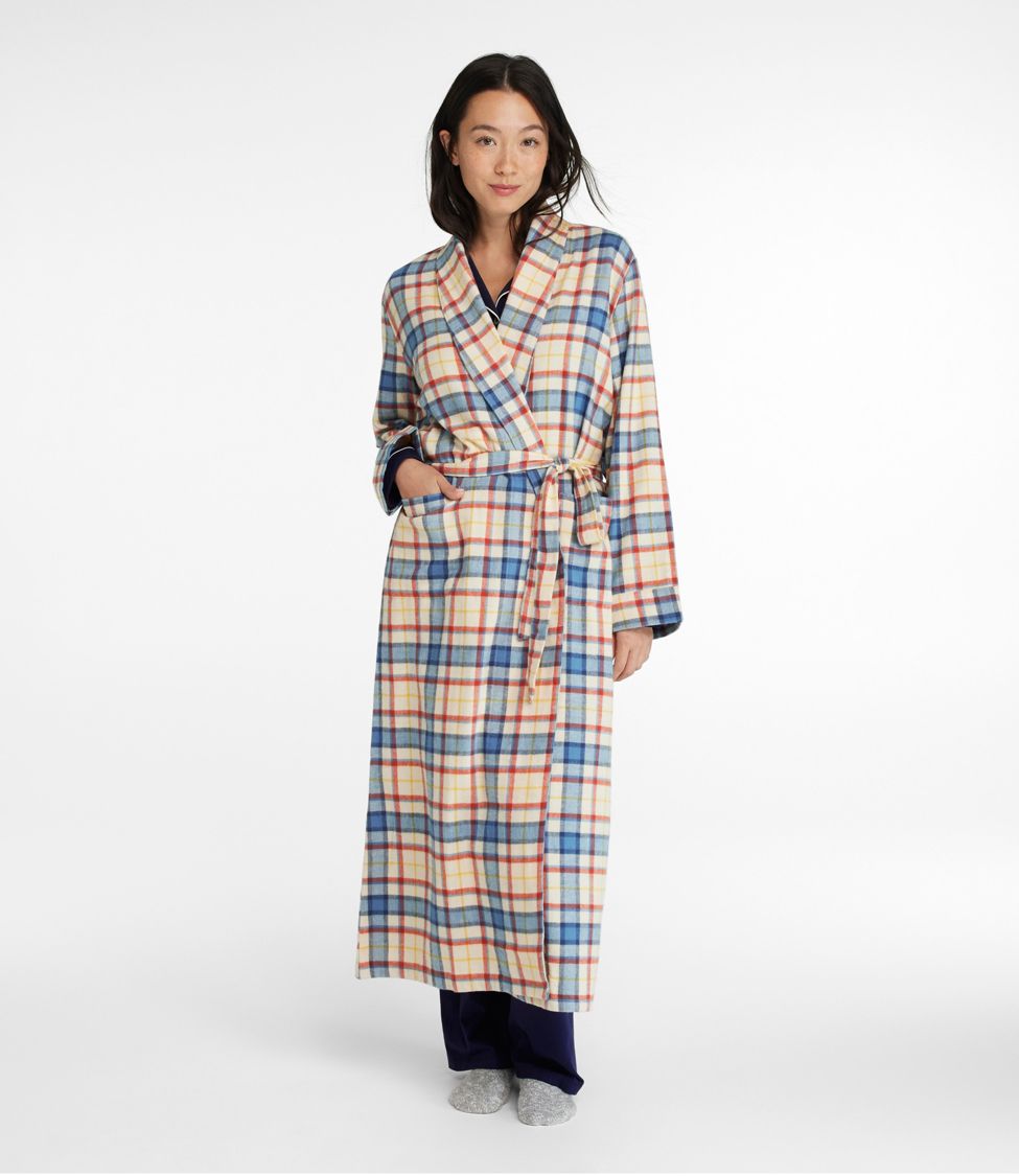 Long Flannel Robe in Women's Flannel Pajamas