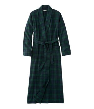 Women's Scotch Plaid Flannel Robe