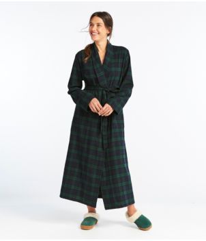 Women's Scotch Plaid Flannel Robe