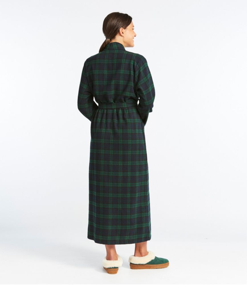 Women's Scotch Plaid Flannel Robe - image 3