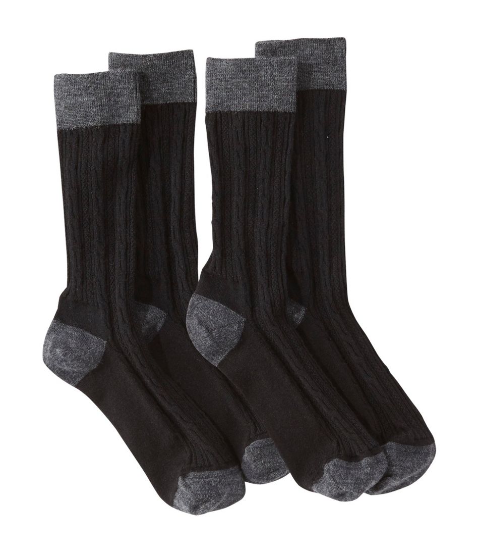 Women's L.L.Bean Classic Wool Socks, 2-Pack