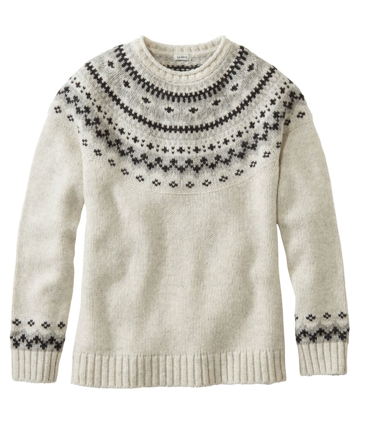 Women's L.L.Bean Classic Ragg Wool Sweater, Fair Isle Crewneck at L.L. Bean