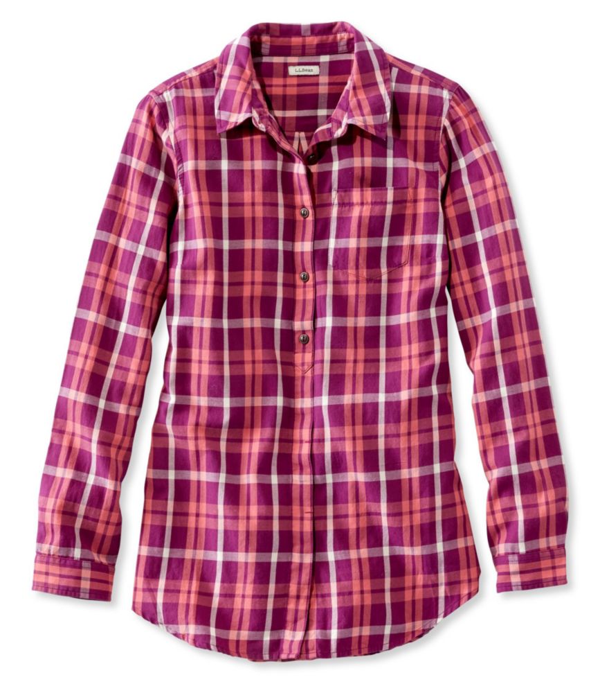 ll bean plaid tunic
