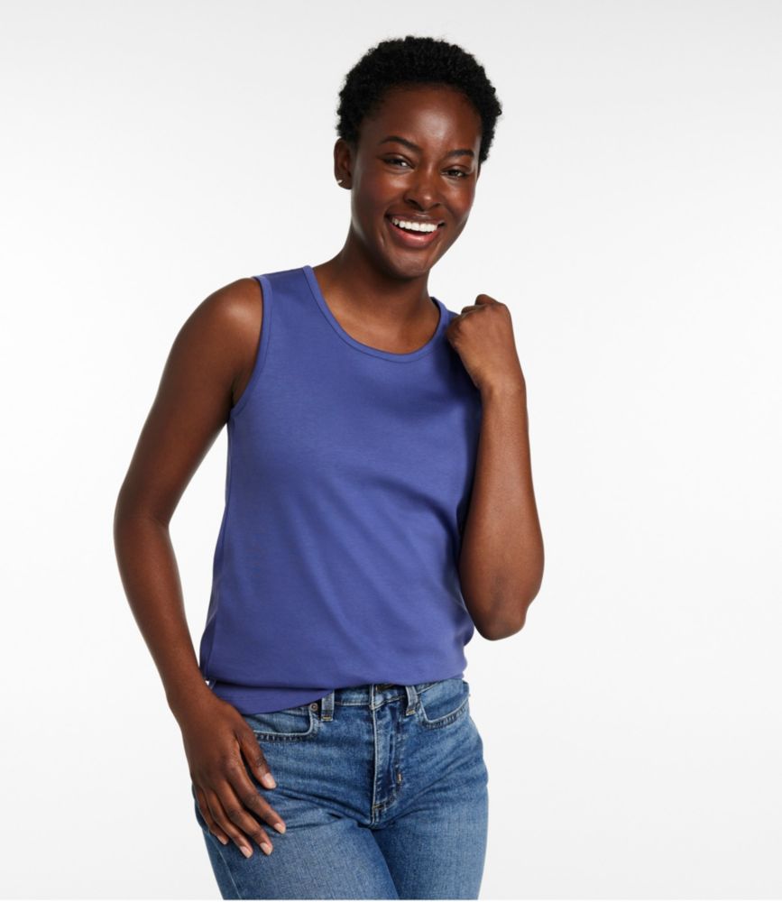 Women's Pima Cotton Tee, Shell