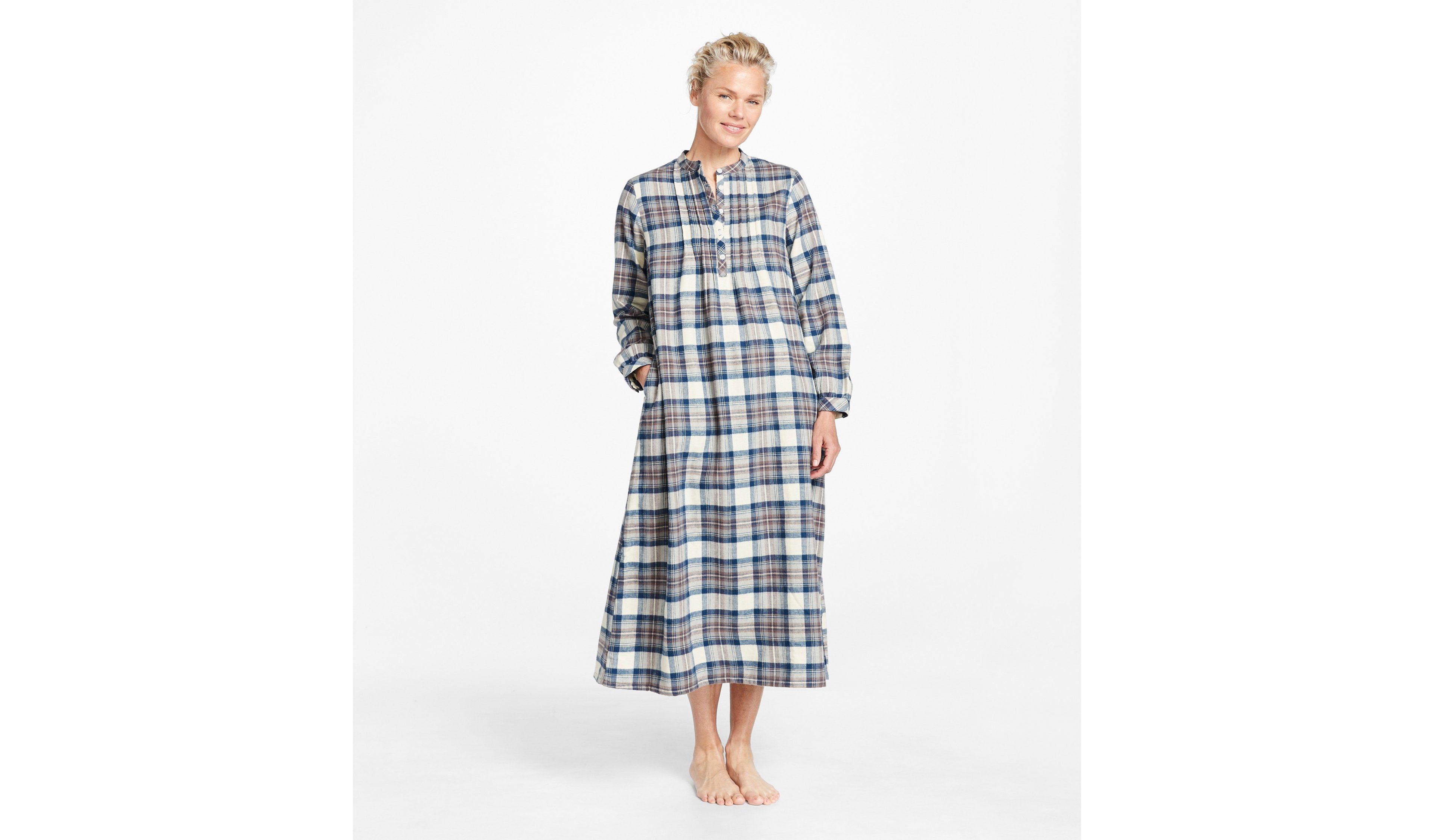 Women's Scotch Plaid Flannel Nightgown