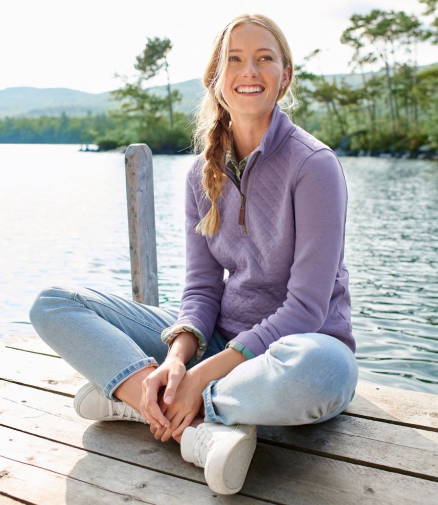 Ll bean quarter outlet zip pullover