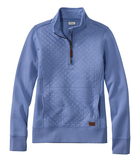 Quilted Sweatshirt Pullover, Deep Lake, large image number 0