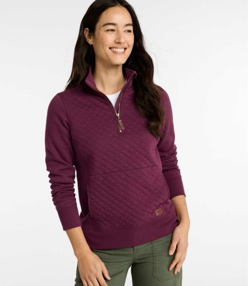Women's Quilted Quarter-Zip Pullover