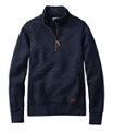 Quilted Sweatshirt Pullover, Classic Navy, small image number 0