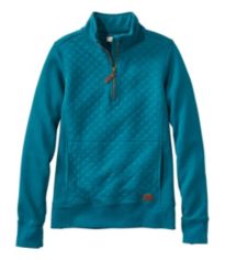 Women's Katahdin Fleece Half-Zip Hoodie, Colorblock at L.L. Bean