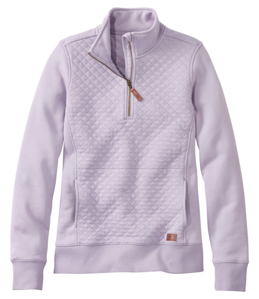 Quilted quarter zip pullover best sale